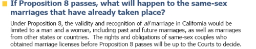 From the Protect Marriage FAQ.